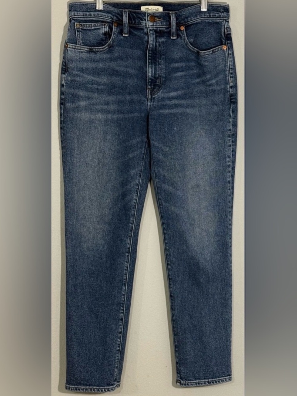 Madewell Roadtripper Slim Boy Jeans High Rise Tapered Stretch Sz29